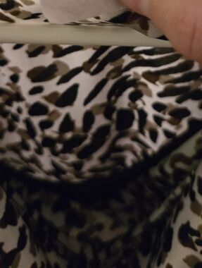 Brittany Black Animal Print Sleeveless Top - Black, White, Brown